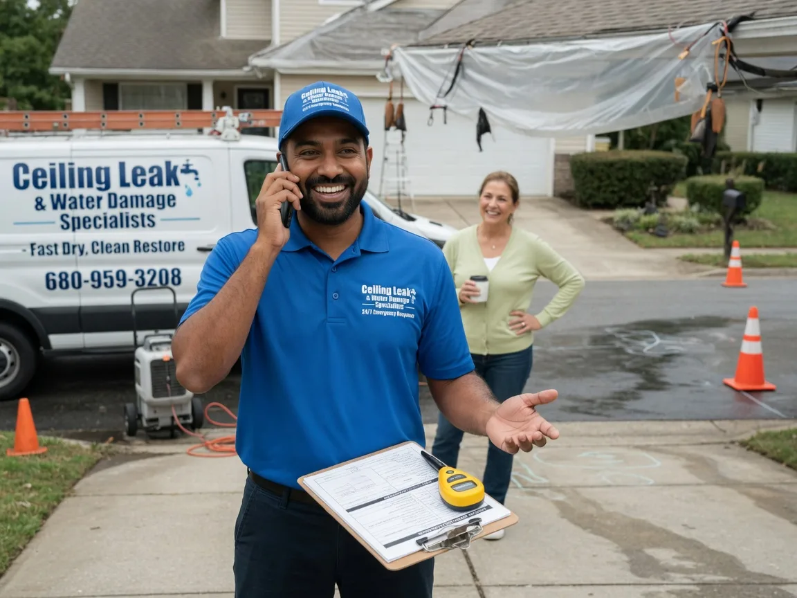 Ceiling Leak Cleanup Cando, ND FAQs